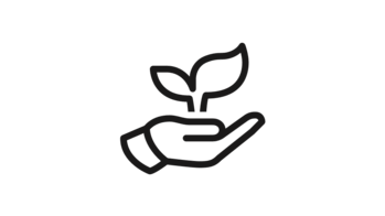hand with sprouting tree