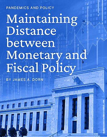 Article title in foreground of the US Federal Reserve building