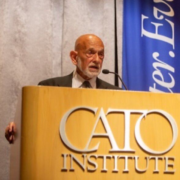 Robert Levy speaks at the Benefactor Summit