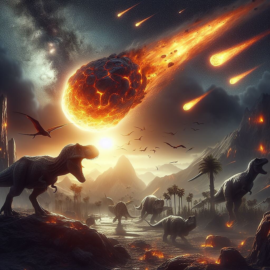 AI’s take on an extinction-level event. (Microsoft Copilot)