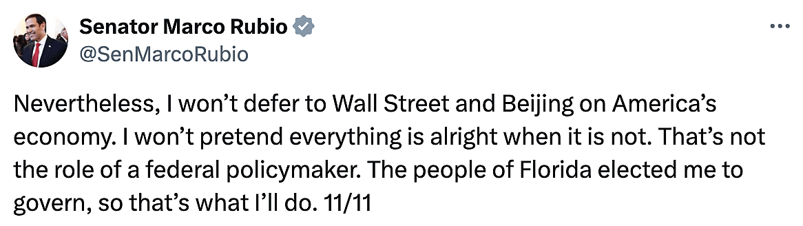 Rubio tweet