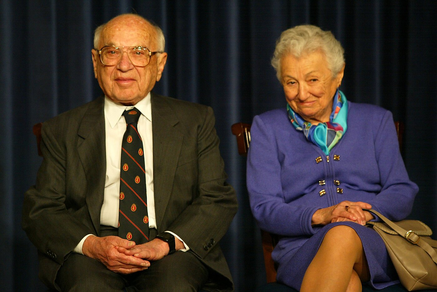 Milton and Rose Friedman in Washington, DC 2002
